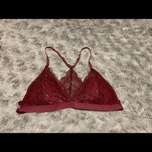 Burgundy bralette